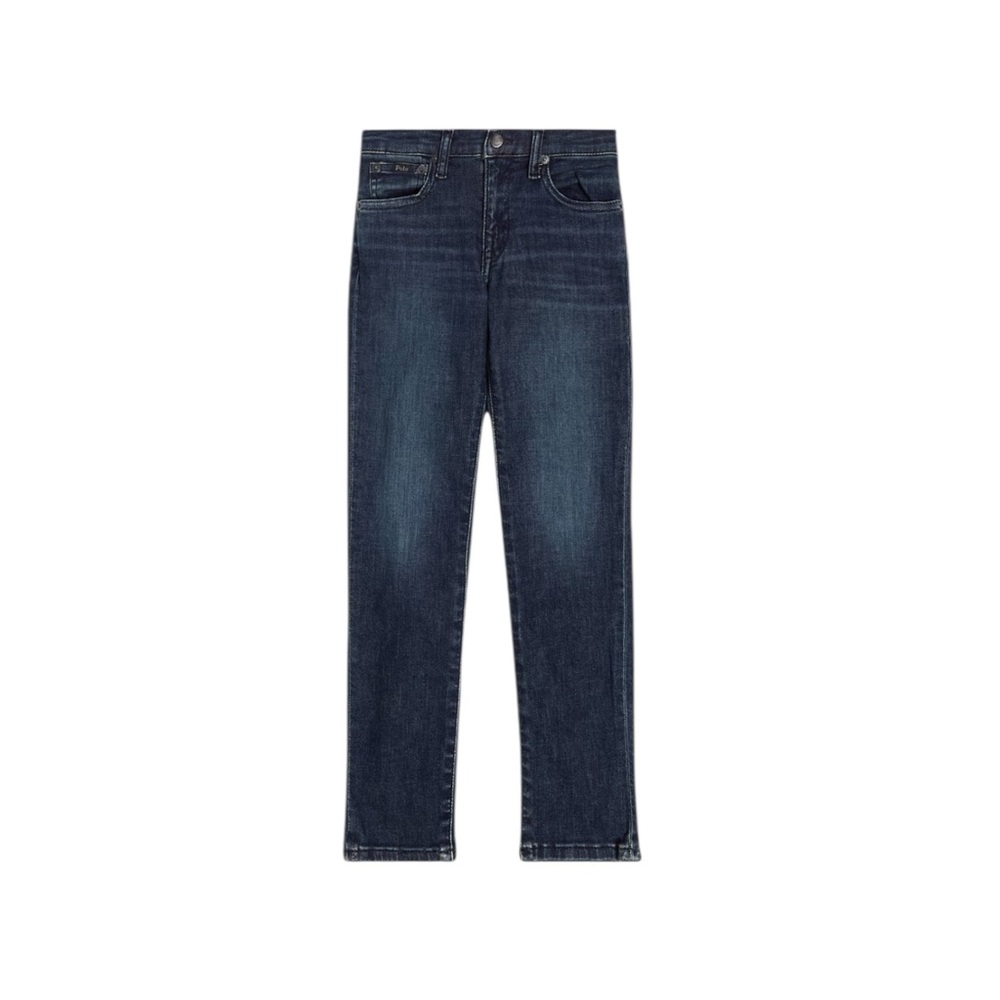 NWT Polo Ralph Lauren Boys Eldridge Skinny Dark Blue Denim Jeans Classic Preppy